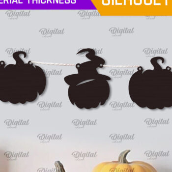 Intra απο ξύλο plywood 3mm-4mm πάχος - Δέσμη κοπής με λέιζερ Halloween Garlands Δίασταση 15x15 cm INTRAFABR-106070025 - Image 4