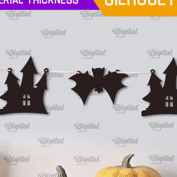 Intra απο ξύλο plywood 3mm-4mm πάχος - Δέσμη κοπής με λέιζερ Halloween Garlands Δίασταση 15x15 cm INTRAFABR-106070025 - Image 9
