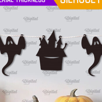 Intra απο ξύλο plywood 3mm-4mm πάχος - Δέσμη κοπής με λέιζερ Halloween Garlands Δίασταση 15x15 cm INTRAFABR-106070025 - Image 10