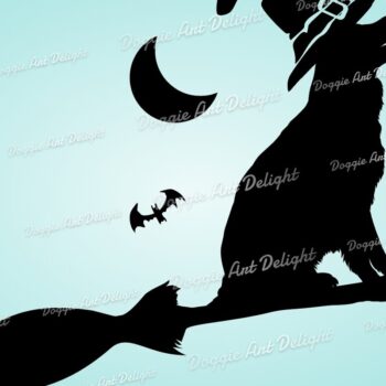 Intra απο ξύλο plywood 3mm-4mm πάχος - Halloween German Shepherd Spooky Dog Δίασταση 15x15 cm INTRAFABR-77777280 - Image 1