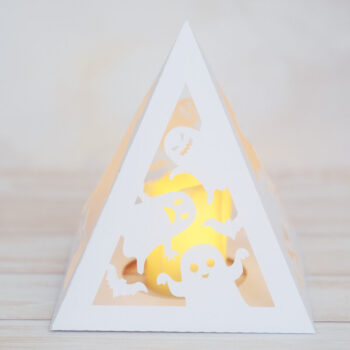 Intra απο ξύλο plywood 3mm-4mm πάχος - Halloween Ghosts Lantern Δίασταση 15x15 cm INTRAFABR-77472236 - Image 1