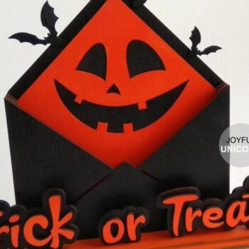 Intra απο ξύλο plywood 3mm-4mm πάχος -  κοπής με λέιζερ καλάθι δώρων αποκριών Δίασταση 7x25 cm INTRAFABR-33071514 - Image 1