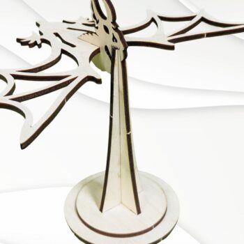 Intra απο ξύλο plywood 3mm-4mm πάχος - Δωροκάρτα αποκριών, σχέδιο κοπής με λέιζερ. Δίασταση 297x210 cm INTRAFABR-99568914 - Image 5