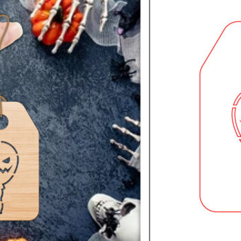 Intra απο ξύλο plywood 3mm-4mm πάχος - Ετικέτες δώρου αποκριών  | Ετικέτες  Δίασταση 15x15 cm INTRAFABR-103067674 - Image 1