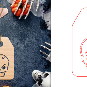 Intra απο ξύλο plywood 3mm-4mm πάχος - Ετικέτες δώρου αποκριών  | Ετικέτες  Δίασταση 15x15 cm INTRAFABR-103067839 - Image 1