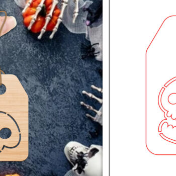 Intra απο ξύλο plywood 3mm-4mm πάχος - Ετικέτες δώρου αποκριών  | Ετικέτες  Δίασταση 15x15 cm INTRAFABR-103067535 - Image 1