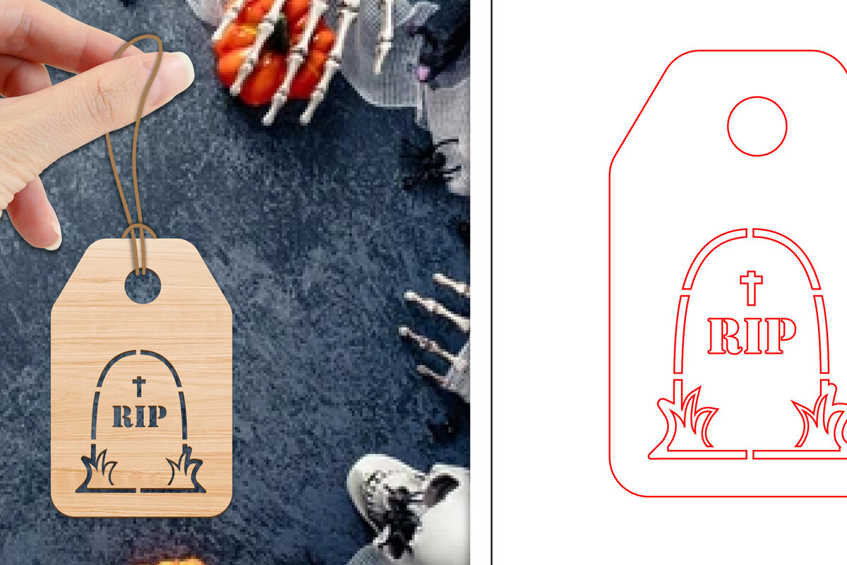 Intra απο ξύλο plywood 3mm-4mm πάχος - Ετικέτες δώρου αποκριών  | Ετικέτες  Δίασταση 15x15 cm INTRAFABR-103067626