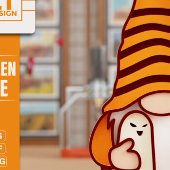 Intra απο ξύλο plywood 3mm-4mm πάχος - Halloween Gnome 3D || ΔΕΜΑ || Δίασταση 20x25 cm INTRAFABR-105095672 - Image 6