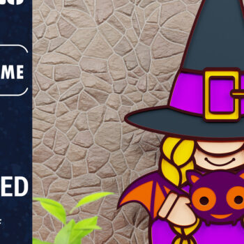 Intra απο ξύλο plywood 3mm-4mm πάχος - Halloween Gnome 3D Papercut Δίασταση 1500x1500 cm INTRAFABR-76247093 - Image 1
