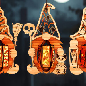 Intra απο ξύλο plywood 3mm-4mm πάχος - Πακέτο κεριών από Halloween Gnomes Δίασταση 2x4 cm INTRAFABR-107465977