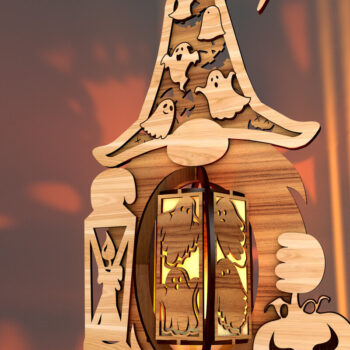 Intra απο ξύλο plywood 3mm-4mm πάχος - Πακέτο κεριών από Halloween Gnomes Δίασταση 2x4 cm INTRAFABR-107465977 - Image 4