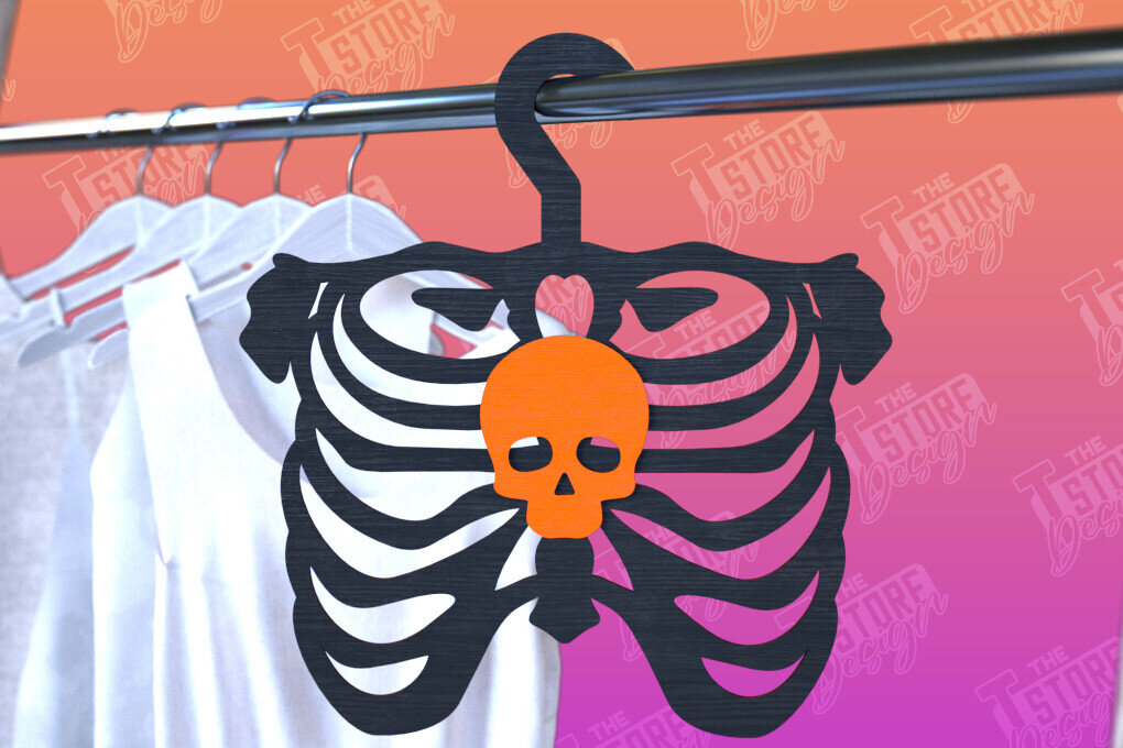 Intra απο ξύλο plywood 3mm-4mm πάχος - Κρεμάστρες αποκριών | Οστά |  CNC Δίασταση 15x15 cm INTRAFABR-102789810