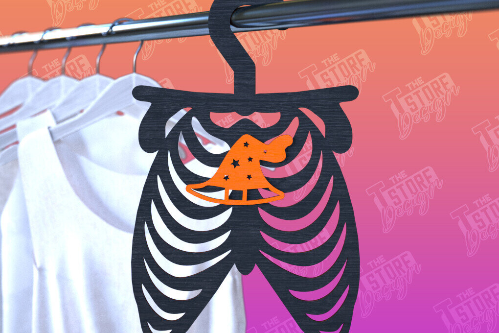 Intra απο ξύλο plywood 3mm-4mm πάχος - Κρεμάστρες αποκριών | Οστά |  CNC Δίασταση 15x15 cm INTRAFABR-102789802