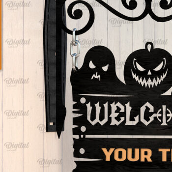 Intra απο ξύλο plywood 3mm-4mm πάχος - Κρεμαστό ντεκόρ Halloween Κόψιμο με λέιζερ Δίασταση 15x15 cm INTRAFABR-105131949 - Image 1