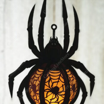 Intra απο ξύλο plywood 3mm-4mm πάχος - Κρεμαστά φανάρια αποκριών Δίασταση 15x15 cm INTRAFABR-104619884 - Image 3