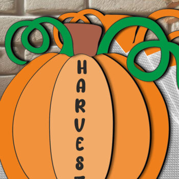 Intra απο ξύλο plywood 3mm-4mm πάχος - Θήκη χαρτοπετσέτας κολοκύθας Halloween Harvest Δίασταση 15x15 cm INTRAFABR-106762690 - Image 2