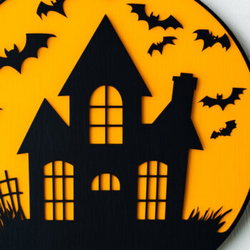Intra απο ξύλο plywood 3mm-4mm πάχος - Halloween Haunted House Decor  Δίασταση 15x15 cm INTRAFABR-103101065 - Image 1