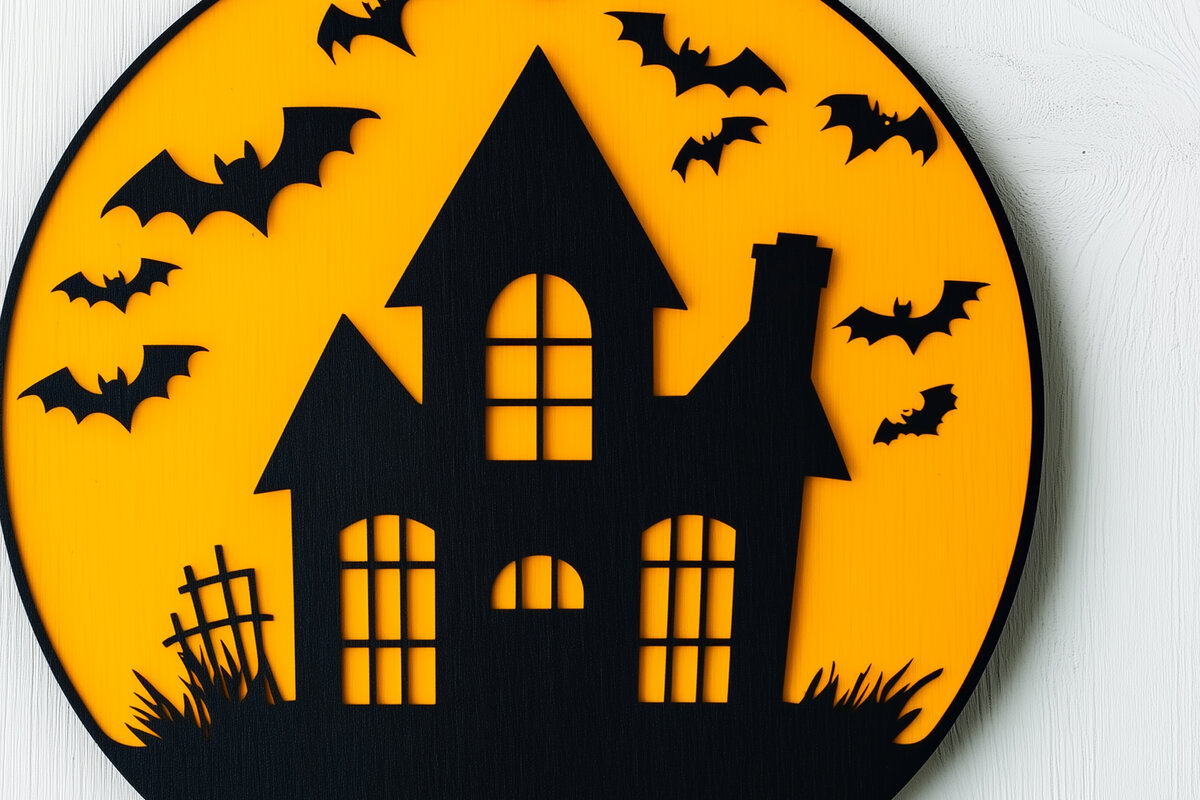 Intra απο ξύλο plywood 3mm-4mm πάχος - Halloween Haunted House Decor  Δίασταση 15x15 cm INTRAFABR-103101065