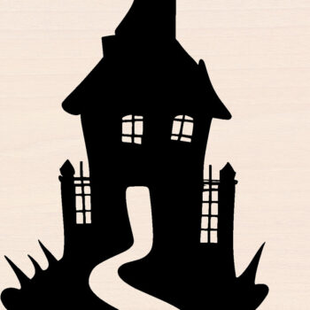 Intra απο ξύλο plywood 3mm-4mm πάχος - Halloween Haunted House Laser Cut Δίασταση 40x50 cm INTRAFABR-100965117 - Image 1