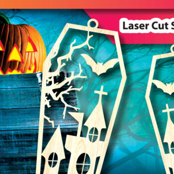 Intra απο ξύλο plywood 3mm-4mm πάχος - Στολίδια στοιχειωμένου σπιτιού για το Halloween Δίασταση 6x6 cm INTRAFABR-104601768 - Image 1