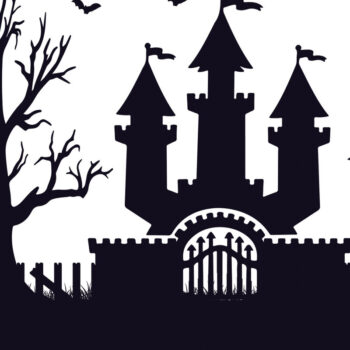 Intra απο ξύλο plywood 3mm-4mm πάχος - Halloween Haunted House Design 10 Δίασταση 15x15 cm INTRAFABR-125255746 - Image 1