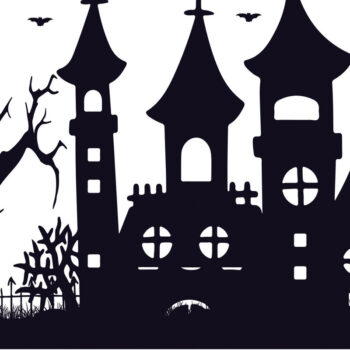Intra απο ξύλο plywood 3mm-4mm πάχος - Halloween Haunted House Design 11 Δίασταση 15x15 cm INTRAFABR-125255947 - Image 1