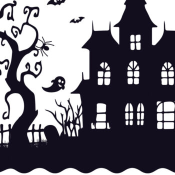Intra απο ξύλο plywood 3mm-4mm πάχος - Halloween Haunted House Design 4 Δίασταση 15x15 cm INTRAFABR-125255238 - Image 1