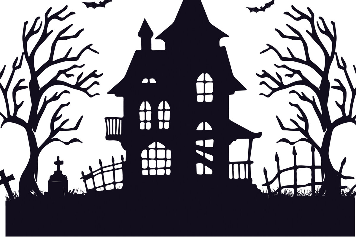 Intra απο ξύλο plywood 3mm-4mm πάχος - Halloween Haunted House  Design 5 Δίασταση 15x15 cm INTRAFABR-125255364