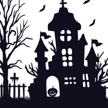 Intra απο ξύλο plywood 3mm-4mm πάχος - Halloween Haunted House Design 9 Δίασταση 15x15 cm INTRAFABR-125255673 - Image 2