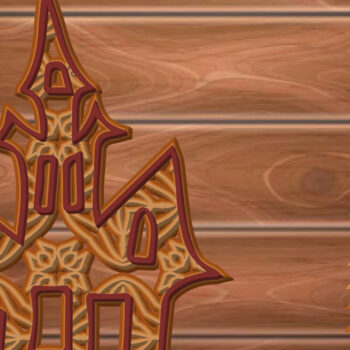 Intra απο ξύλο plywood 3mm-4mm πάχος - Halloween Home Multi Layer Frame Δίασταση 20x25 cm INTRAFABR-15848471 - Image 1