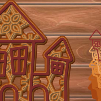 Intra απο ξύλο plywood 3mm-4mm πάχος - Halloween Home Multi Layer Frame Δίασταση 20x25 cm INTRAFABR-15846563 - Image 1