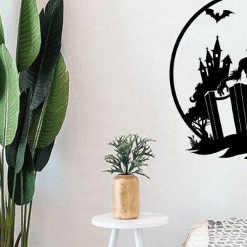 Intra απο ξύλο plywood 3mm-4mm πάχος - Βιβλία τρόμου Halloween Μεταλλική τέχνη τοίχου Δίασταση 40x50 cm INTRAFABR-103325660 - Image 3