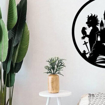 Intra απο ξύλο plywood 3mm-4mm πάχος - Βιβλία τρόμου Halloween Μεταλλική τέχνη τοίχου Δίασταση 40x50 cm INTRAFABR-103395238 - Image 2