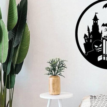 Intra απο ξύλο plywood 3mm-4mm πάχος - Βιβλία τρόμου Halloween Μεταλλική τέχνη τοίχου Δίασταση 40x50 cm INTRAFABR-103395332 - Image 3