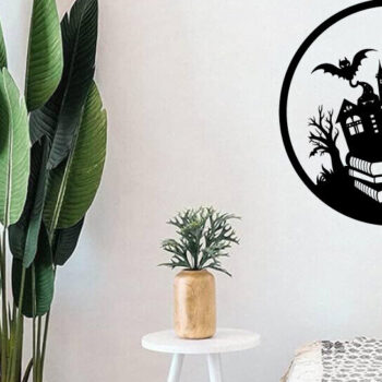 Intra απο ξύλο plywood 3mm-4mm πάχος - Βιβλία τρόμου Halloween Μεταλλική τέχνη τοίχου Δίασταση 40x50 cm INTRAFABR-103395464 - Image 3