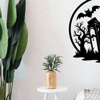 Intra απο ξύλο plywood 3mm-4mm πάχος - Βιβλία τρόμου Halloween Μεταλλική τέχνη τοίχου Δίασταση 40x50 cm INTRAFABR-103395518 - Image 3