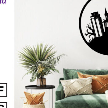 Intra απο ξύλο plywood 3mm-4mm πάχος - Βιβλία τρόμου Halloween Μεταλλική τέχνη τοίχου Δίασταση 40x50 cm INTRAFABR-103325442 - Image 2