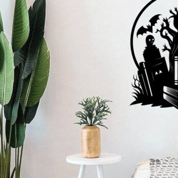 Intra απο ξύλο plywood 3mm-4mm πάχος - Βιβλία τρόμου Halloween Μεταλλική τέχνη τοίχου Δίασταση 40x50 cm INTRAFABR-103325535 - Image 3