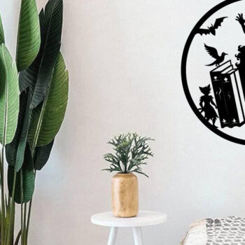 Intra απο ξύλο plywood 3mm-4mm πάχος - Βιβλία τρόμου Halloween Μεταλλική τέχνη τοίχου Δίασταση 40x50 cm INTRAFABR-103325566 - Image 3