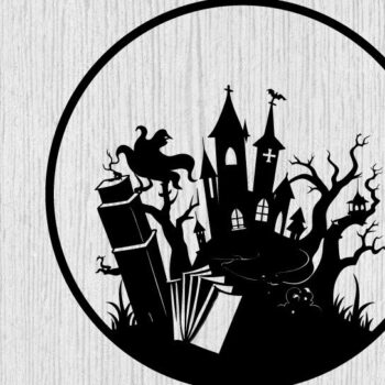 Intra απο ξύλο plywood 3mm-4mm πάχος - Halloween Horrors in This House Metal Δίασταση 40x50 cm INTRAFABR-104019529 - Image 1