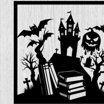 Intra απο ξύλο plywood 3mm-4mm πάχος - Halloween Horrors in This House Metal Δίασταση 40x50 cm INTRAFABR-104019554 - Image 1