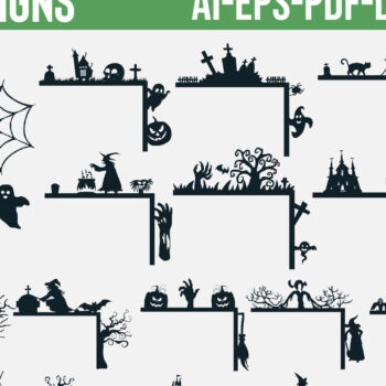 Intra απο ξύλο plywood 3mm-4mm πάχος - Δέσμη  για Halloween Huge Laser Cut Δίασταση 3x3 cm INTRAFABR-80239237 - Image 2