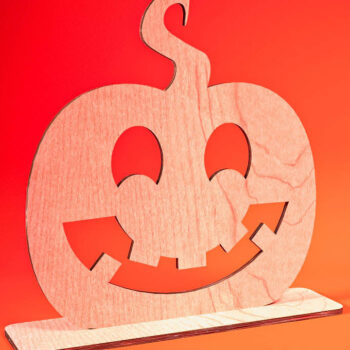 Intra απο ξύλο plywood 3mm-4mm πάχος - Halloween Jack O Lantern Decor Cut Laser Δίασταση 15x15 cm INTRAFABR-74276427 - Image 1