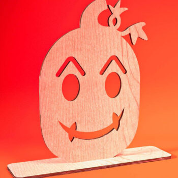 Intra απο ξύλο plywood 3mm-4mm πάχος - Halloween Jack O Lantern Decor Cut Laser Δίασταση 15x15 cm INTRAFABR-74276543 - Image 1