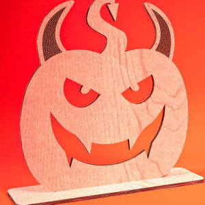 Intra απο ξύλο plywood 3mm-4mm πάχος - Halloween Jack O Lantern Decor Cut Laser Δίασταση 15x15 cm INTRAFABR-74276659