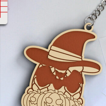 Intra απο ξύλο plywood 3mm-4mm πάχος -  κοπής λέιζερ για Halloween Key Chain Δίασταση 20x25 cm INTRAFABR-101205629 - Image 1