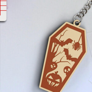 Intra απο ξύλο plywood 3mm-4mm πάχος -  κοπής λέιζερ για Halloween Key Chain Δίασταση 20x25 cm INTRAFABR-101204961