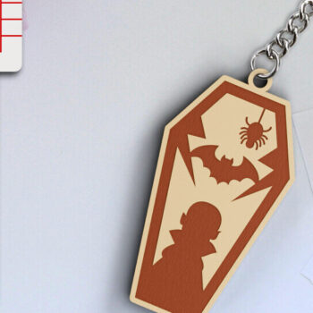 Intra απο ξύλο plywood 3mm-4mm πάχος -  κοπής λέιζερ για Halloween Key Chain Δίασταση 20x25 cm INTRAFABR-101205078 - Image 1