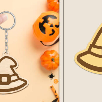 Intra απο ξύλο plywood 3mm-4mm πάχος - Αποκριάτικο μπρελόκ με λέιζερ Δίασταση 4x4 cm INTRAFABR-102834823 - Image 1