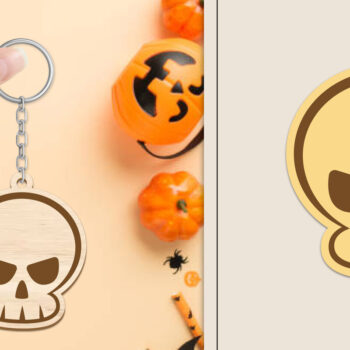 Intra απο ξύλο plywood 3mm-4mm πάχος - Αποκριάτικο μπρελόκ με λέιζερ Δίασταση 4x4 cm INTRAFABR-102834881 - Image 1